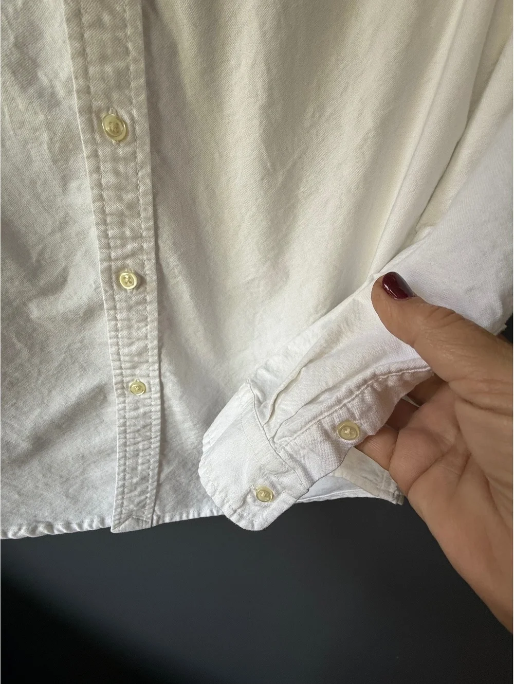 Polo Ralph Lauren Boy’sWhite Button-Down Shirt, Size Large (14-16)
